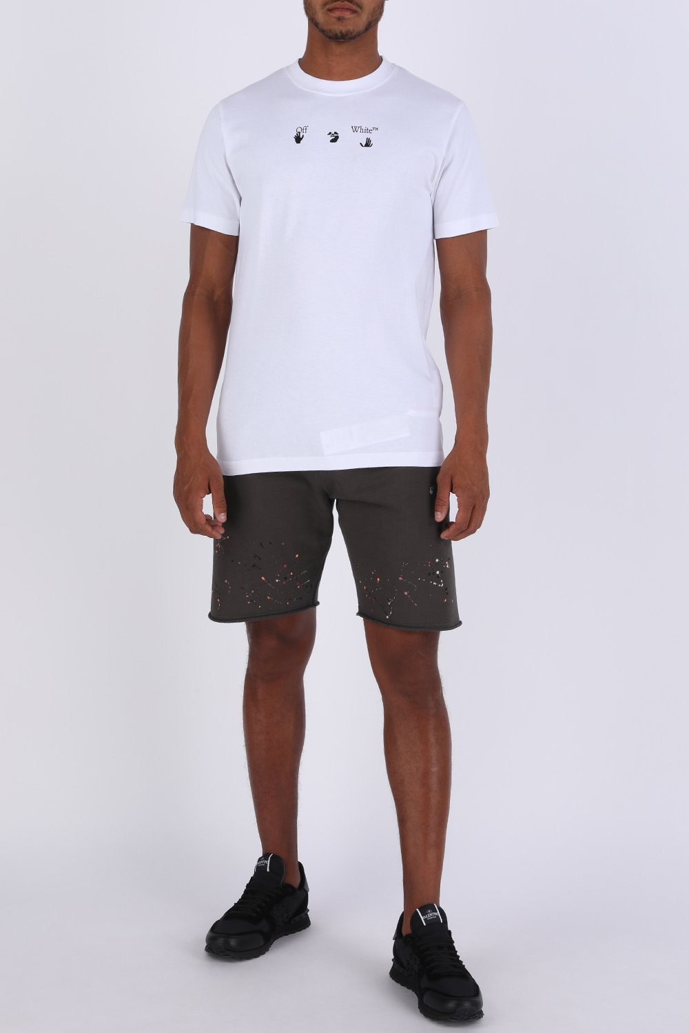 חולצת לוגו טי גרפית בגזרת סלים